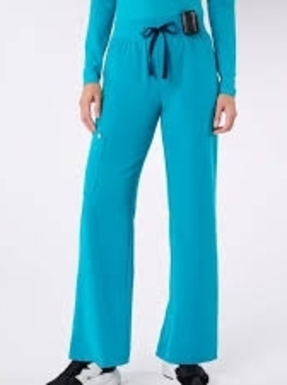 Figs Teal High Waisted Isabel Wide Leg Scrub
